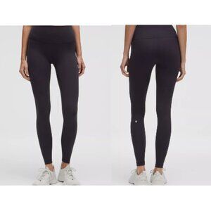 EUC Lululemon Wunder Train High-Rise Tight 28" Black Women's Size 6